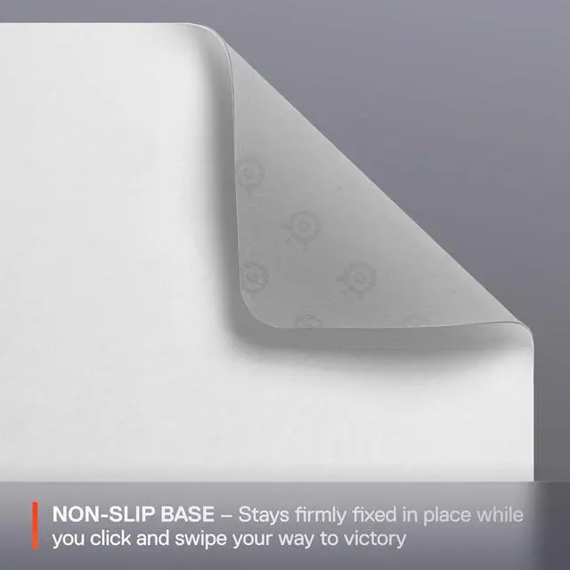 Alt view image 3 of 7 - SteelSeries QcK Cloth Gaming Mouse Pad - Exclusive Micro-Woven Surface, Optimized for Gaming Sensors, Maximum Control - Size L - White