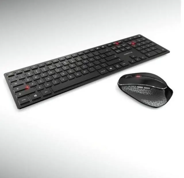 Main image of CHERRY DW 9500 SLIM Wireless Desktop with Bluetooth and RF Transmission - USB SX Wireless Bluetooth/RF 4.0 2.40 GHz Keyboard - English (US)   JD-9500US-2
