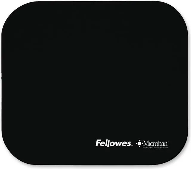 Main image of Fellowes 5933901 Microban-Black Mouse Pad