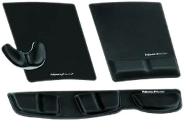 Alt view image 2 of 2 - Fellowes 9182801 Keyboard Palm Support - Black
