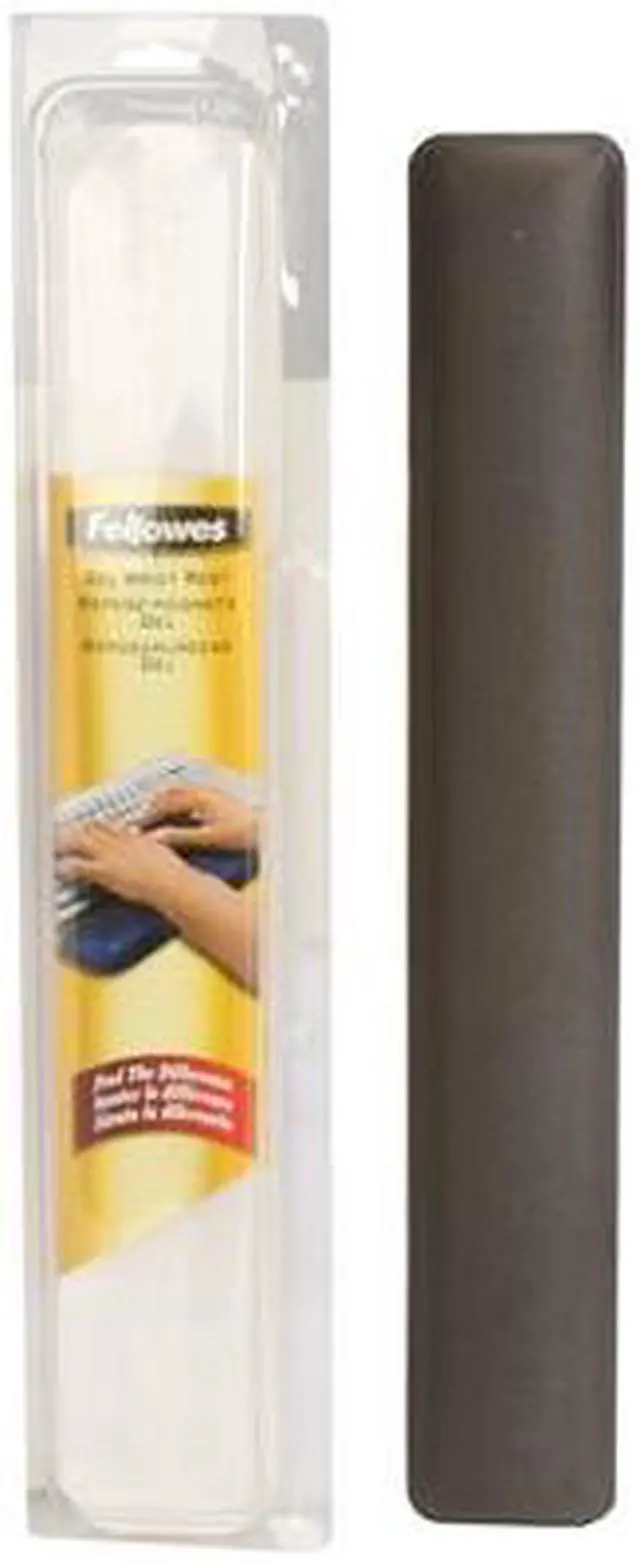 Alt view image 3 of 3 - Fellowes 91737 Gel Wrist Rest - Graphite/Platinum