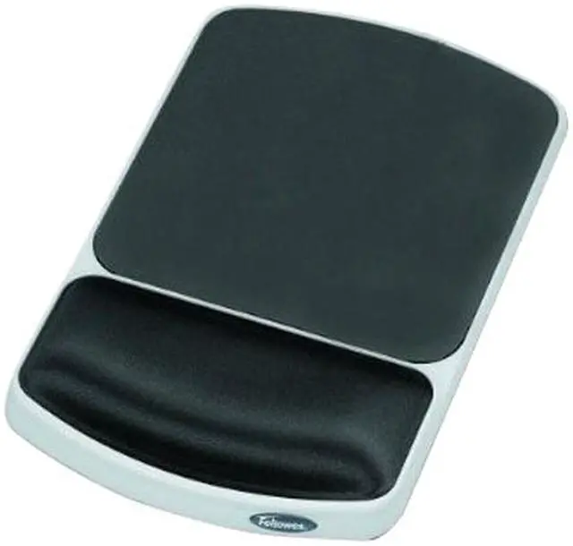 Alt view image 2 of 3 - Fellowes 91741 Gel Wrist Rest and Mouse Pad - Graphite/Platinum