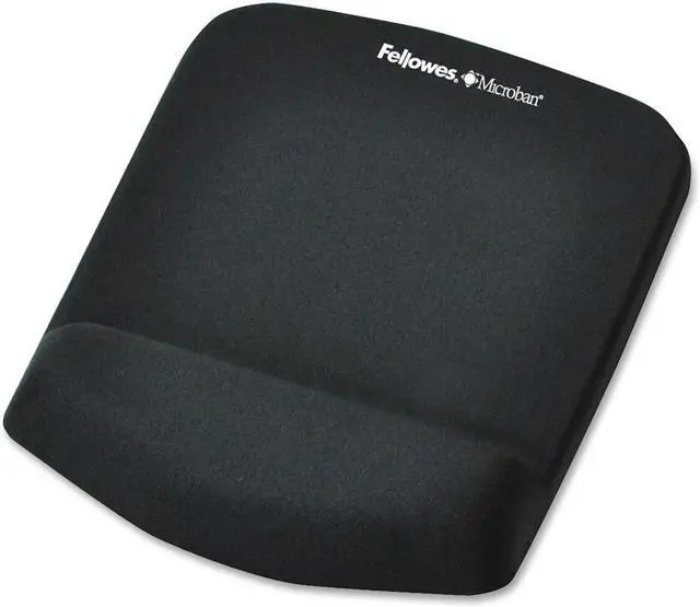 Main image of Fellowes PlushTouch Mouse Pad/Wrist Rest with FoamFusion Technology - Black