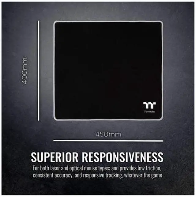 Alt view image 5 of 5 - Thermaltake M500 Large Gaming Mouse Pad, GMP-TTP-BLKSLS-01