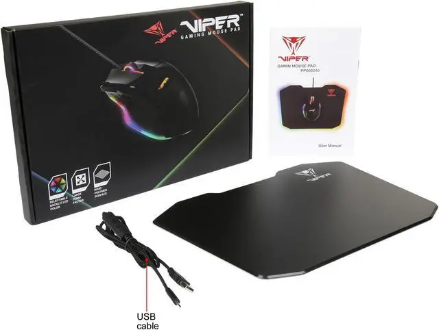 Alt view image 6 of 5 - Patriot Viper Gaming LED Mouse Pad