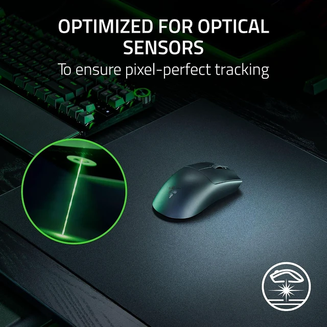 Alt view image 4 of 11 - Razer Atlas Pro, Tempered Glass Gaming Mouse Mat, Ultra-Thin 1.9mm, Dirt and Scratch Resistant, Ultra-Smooth Low-Friction Surface, Optimized for Optical Sensors, Anti-Slip Base, Black