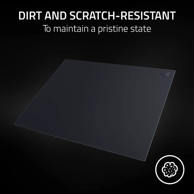Alt view image 7 of 11 - Razer Atlas Pro, Tempered Glass Gaming Mouse Mat, Ultra-Thin 1.9mm, Dirt and Scratch Resistant, Ultra-Smooth Low-Friction Surface, Optimized for Optical Sensors, Anti-Slip Base, Black