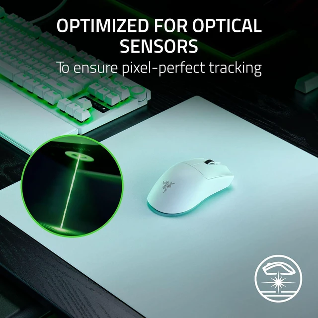 Alt view image 4 of 12 - Razer Atlas Pro, Tempered Glass Gaming Mouse Mat, Ultra-Thin 1.9mm, Dirt and Scratch Resistant, Ultra-Smooth Low-Friction Surface, Optimized for Optical Sensors, Anti-Slip Base, White