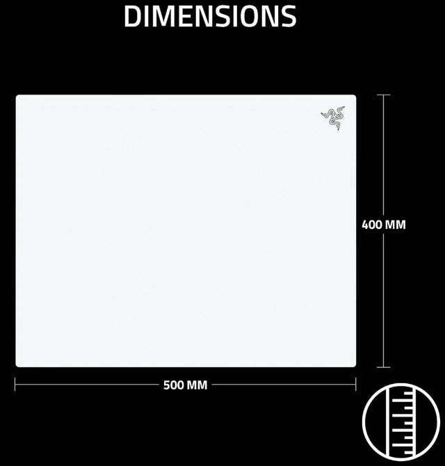 Alt view image 8 of 12 - Razer Atlas Pro, Tempered Glass Gaming Mouse Mat, Ultra-Thin 1.9mm, Dirt and Scratch Resistant, Ultra-Smooth Low-Friction Surface, Optimized for Optical Sensors, Anti-Slip Base, White