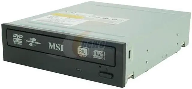 Main image of MSI CD/DVD Burner 20X DVD+R 8X DVD+RW 8X DVD+R DL 20X DVD-R 6X DVD-RW 16X DVD-ROM 48X CD-R 32X CD-RW 48X CD-ROM Black SATA Model DH-20AL LightScribe Support