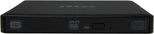 Alt view image 2 of 5 - MSI USB 2.0 External Slim DVD Burner Model UO700-K