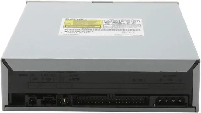 Alt view image 2 of 2 - BenQ DVD Burner 16X DVD+R 4X DVD+RW 2.4X DVD+R DL 16X DVD-R 4X DVD-RW 16X DVD-ROM 40X CD-R 24X CD-RW 40X CD-ROM Cool Gray IDE Model DW1620 - OEM