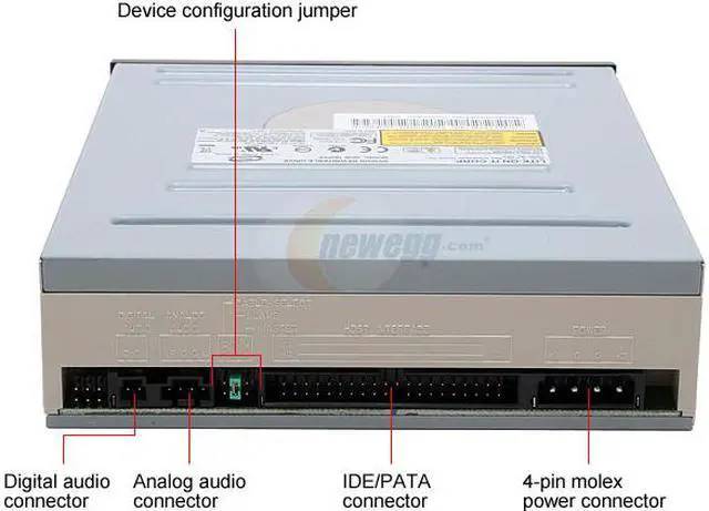 Alt view image 3 of 6 - LITE-ON Black 16X DVD+R 8X DVD+RW 8X DVD+R DL 16X DVD-R 6X DVD-RW 16X DVD-ROM 48X CD-R 24X CD-RW 48X CD-ROM 2M Cache ATAPI/E-IDE DVD Burner with Replaceable White Front Panel