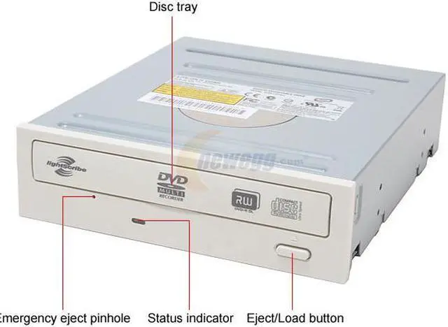 Alt view image 2 of 4 - LITE-ON Beige 16X DVD+R 8X DVD+RW 8X DVD+R DL 16X DVD-R 6X DVD-RW 5X DVD-RAM 16X DVD-ROM 48X CD-R 24X CD-RW 48X CD-ROM 2M Cache ATAPI/E-IDE DVD Burner W/ LightScribe - OEM