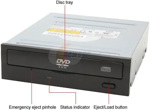 Alt view image 2 of 2 - LITE-ON Black 16X DVD-ROM 48X CD-ROM ATAPI/E-IDE DVD-ROM Drive Model SHD-16P1S - OEM