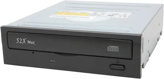Main image of LITE-ON Black 52X CD-ROM SATA CD-ROM Drive Model LTN-52S1S-10 - OEM