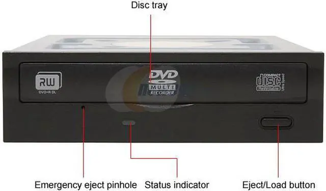 Alt view image 2 of 5 - LITE-ON 20X DVD+R 8X DVD+RW 8X DVD+R DL 20X DVD-R 6X DVD-RW 12X DVD-RAM 16X DVD-ROM 48X CD-R 32X CD-RW 40X CD-ROM IDE DVD Burner included extra White bezel