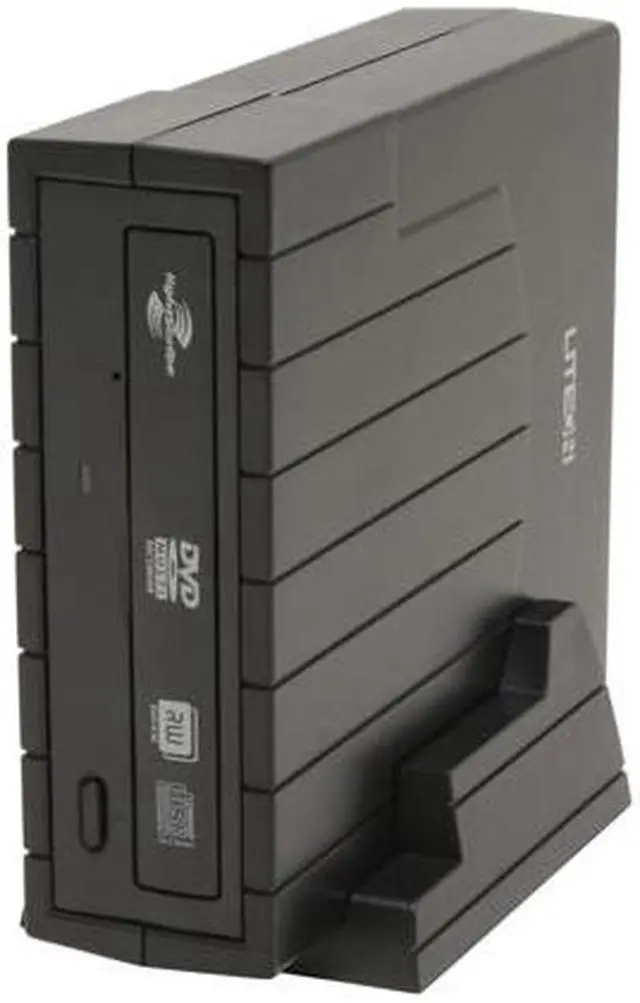 Main image of LITE-ON Black 20X DVD+R 8X DVD+RW 8X DVD+R DL 20X DVD-R 6X DVD-RW 12X DVD-RAM 16X DVD-ROM 48X CD-R 24X CD-RW 48X CD-ROM 2MB Cache USB 2.0 External DVD Burner with LightScribe Model LH-20A1HX