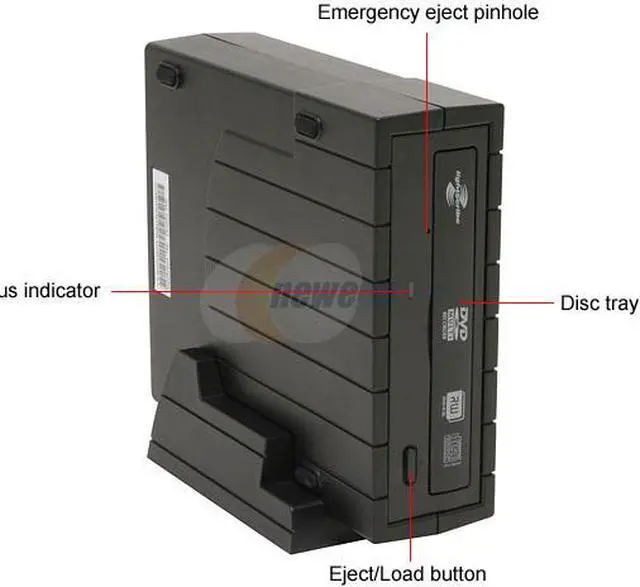 Alt view image 2 of 5 - LITE-ON Black 20X DVD+R 8X DVD+RW 8X DVD+R DL 20X DVD-R 6X DVD-RW 12X DVD-RAM 16X DVD-ROM 48X CD-R 24X CD-RW 48X CD-ROM 2MB Cache USB 2.0 External DVD Burner with LightScribe Model LH-20A1HX