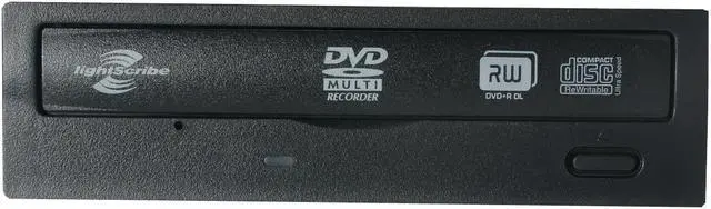 Alt view image 2 of 3 - LITE-ON Black 20X DVD+R 8X DVD+RW 8X DVD+R DL 20X DVD-R 6X DVD-RW 12X DVD-RAM 16X DVD-ROM 48X CD-R 32X CD-RW 48X CD-ROM 2MB Cache SATA DVD Burner with LightScribe - OEM