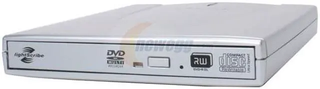 Main image of LITE-ON USB 2.0 External Slim 8X DVD Burner with LightScribe Model DX-8A1H-01 LightScribe Support