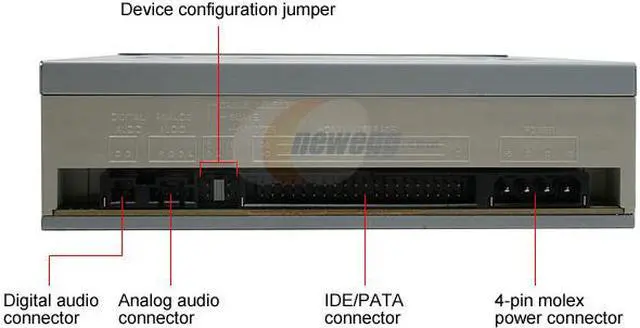 Alt view image 3 of 3 - LITE-ON 20X DVD±R DVD Burner with LightScribe 20X DVD+R 8X DVD+RW 8X DVD+R DL 20X DVD-R 6X DVD-RW 16X DVD-ROM 48X CD-R 24X CD-RW 48X CD-ROM Black E-IDE/ATAPI Model DH-20A4H-06 LightScribe Support - OEM
