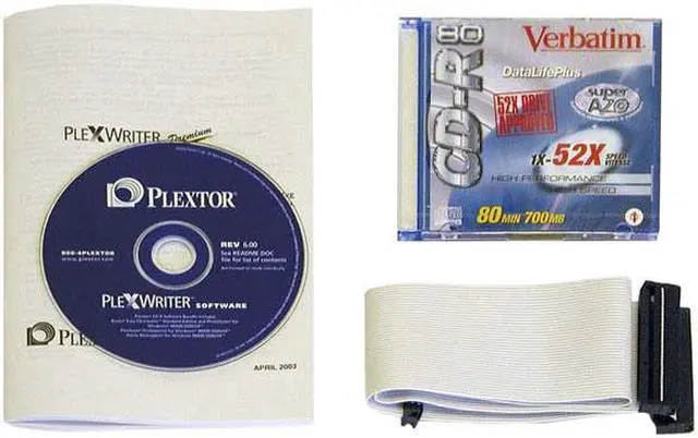 Alt view image 4 of 5 - PLEXTOR CD Burner 52X CD-R 32X CD-RW 52X CD-ROM Black IDE Model PX-PREMIUM/SW BLK