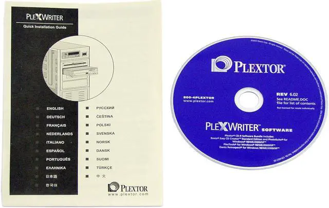 Alt view image 3 of 4 - PLEXTOR CD Burner 52X CD-R 24X CD-RW 52X CD-ROM Ivory IDE Model PX-W5224TA/SW