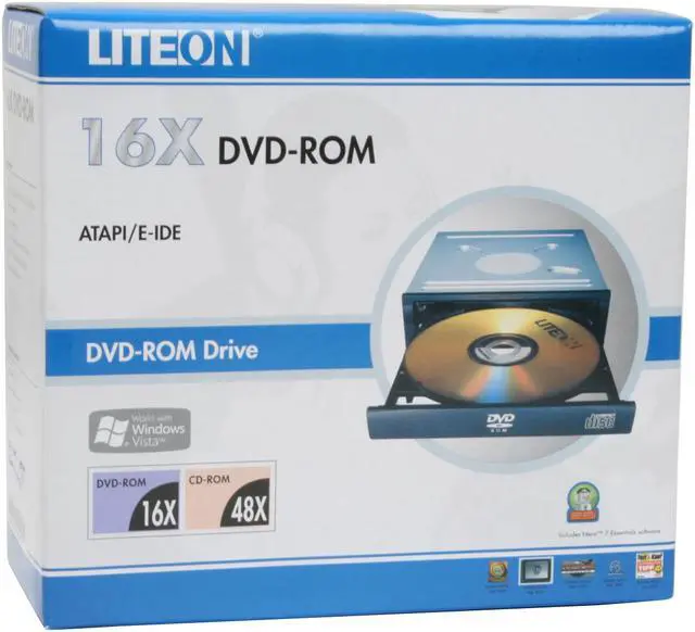 Alt view image 6 of 6 - LITE-ON Black 16X DVD-ROM 48X CD-ROM IDE DVD-ROM Drive Model DH-16D3P-08