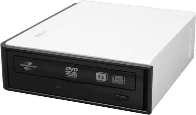Main image of LITE-ON USB 2.0 External 20X DVD±R DVD Drive w/ LightScribe Model DX-20A4H-06 LightScribe Support