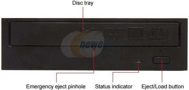 Alt view image 2 of 3 - LITE-ON Black 4X BD-R 12X DVD+R 4X BD-ROM SATA 4X Blu-ray Disc Triple DVD Burner DH-4B1S-13-VAC - OEM
