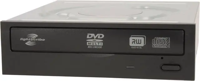 Main image of LITE-ON 22X DVD Burner 22X DVD+R 8X DVD+RW 8X DVD+R DL 22X DVD-R 6X DVD-RW 16X DVD-ROM 48X CD-R 32X CD-RW 48X CD-ROM Black IDE Model iHAP422-08 LightScribe Support