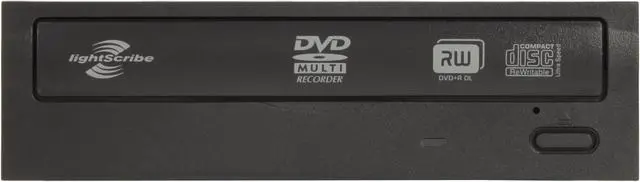 Alt view image 2 of 6 - LITE-ON 22X DVD Burner 22X DVD+R 8X DVD+RW 8X DVD+R DL 22X DVD-R 6X DVD-RW 16X DVD-ROM 48X CD-R 32X CD-RW 48X CD-ROM Black IDE Model iHAP422-08 LightScribe Support