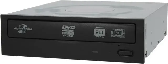 Main image of LITE-ON 22X DVD Burner 22X DVD+R 8X DVD+RW 8X DVD+R DL 22X DVD-R 6X DVD-RW 16X DVD-ROM 48X CD-R 32X CD-RW 48X CD-ROM Black SATA Model iHAS422-08 LightScribe Support