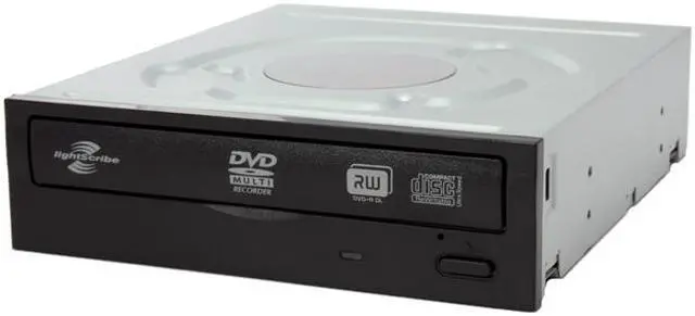 Main image of LITE-ON 22X DVD Burner with LightScribe 22X DVD+R 8X DVD+RW 8X DVD+R DL 22X DVD-R 6X DVD-RW 16X DVD-ROM 48X CD-R 24X CD-RW 48X CD-ROM Black SATA Model iHAS222-06 LightScribe Support - OEM