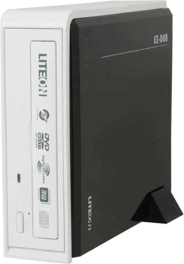 Main image of LITE-ON USB External CD/DVD Writer Model eZAU422-08 LightScribe Support