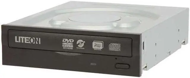 Main image of LITE-ON CD/DVD Burner 24X DVD+R 8X DVD+RW 24X DVD-R 6X DVD-RW 16X DVD-ROM 48X CD-R 32X CD-RW 48X CD-ROM Black SATA Model iHAS324-08