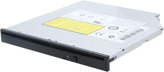 Main image of LITE-ON Slot Load CD/DVD Burner 8X DVD+R 8X DVD+RW 8X DVD-R 6X DVD-RW 8X DVD-ROM 24X CD-R 24X CD-RW 24X CD-ROM Black Slim SATA Model DL-8ATS - OEM