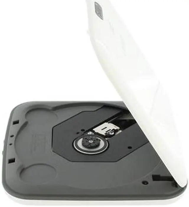 Alt view image 2 of 12 - LITE-ON USB 2.0 8X White Top Load External Slim DVD ROM Model eTDU108-46