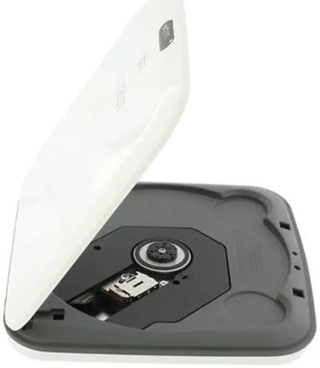 Alt view image 6 of 12 - LITE-ON USB 2.0 8X White Top Load External Slim DVD ROM Model eTDU108-46