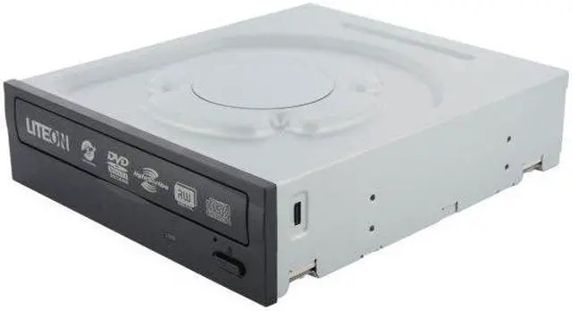 Main image of LITE-ON DVD/CD Writer 24X DVD+R 8X DVD+RW 24X DVD-R 6X DVD-RW 16X DVD-ROM 48X CD-R 32X CD-RW 48X CD-ROM Black SATA Model iHAS424-08 LightScribe Support