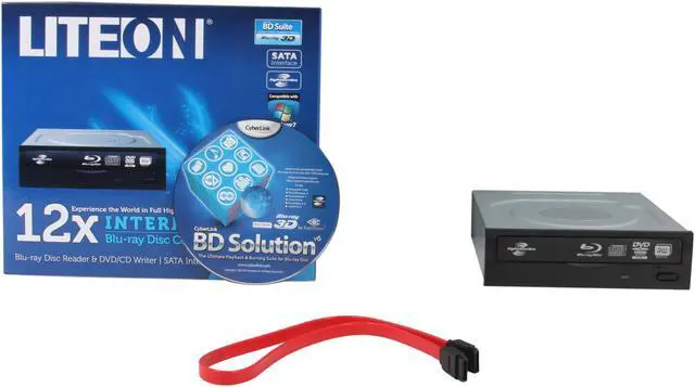 Alt view image 5 of 5 - LITE-ON Black 12X BD-ROM 16X DVD-ROM 48X CD-ROM SATA Internal Internal 12x BD Combo Model iHES212-08 LightScribe Support