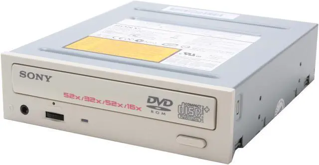 SONY Combo Drive With a Replaceable Black Faceplate Beige