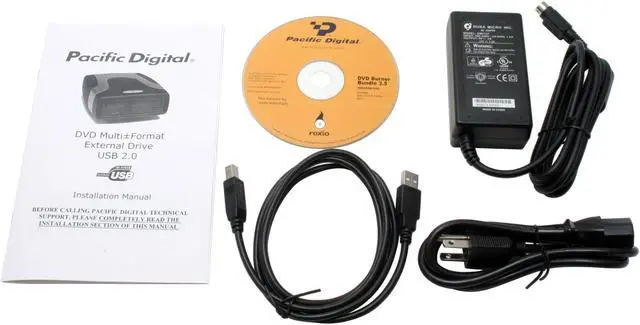 Alt view image 3 of 4 - Pacific Digital USB 2.0 External DVD Burner Model U-30274