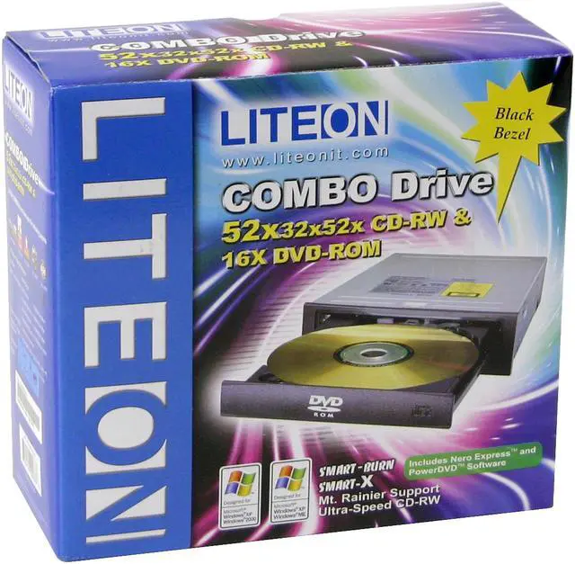 Alt view image 4 of 4 - LITE-ON Combo Drive 16X DVD-ROM 52X CD-R 32X CD-RW 52X CD-ROM Black IDE Model SOHC-5232K