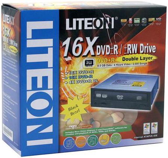 Alt view image 4 of 7 - LITE-ON DVD Burner 16X DVD+R 8X DVD+RW 4X DVD+R DL 16X DVD-R 6X DVD-RW 16X DVD-ROM 48X CD-R 24X CD-RW 48X CD-ROM Black ATAPI/E-IDE Model SOHW-1673S BK