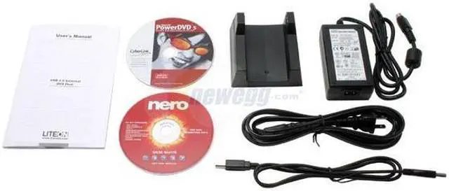 Alt view image 4 of 5 - LITE-ON USB 2.0 External DVD Burner Model SOHW-1693SX