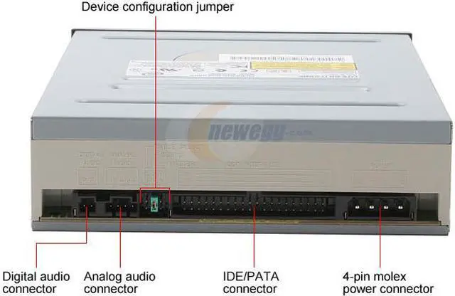 Alt view image 3 of 5 - LITE-ON Combo Drive 16X DVD-ROM 52X CD-R 32X CD-RW 52X CD-ROM Black IDE Model SOHC-5236V