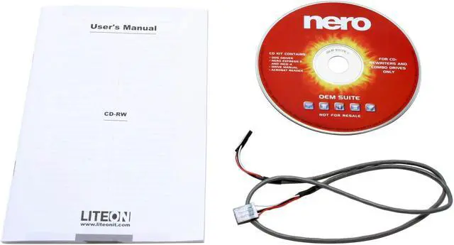 Alt view image 4 of 5 - LITE-ON 52X CD Burner 52X CD-R 32X CD-RW 52X CD-ROM Black IDE Model SOHR-5239V