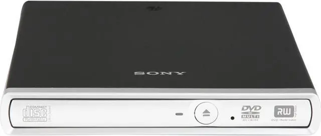 Alt view image 2 of 5 - SONY USB 2.0 Slim Portable DVD Rewritable Drive Model DRX-S70U-W
